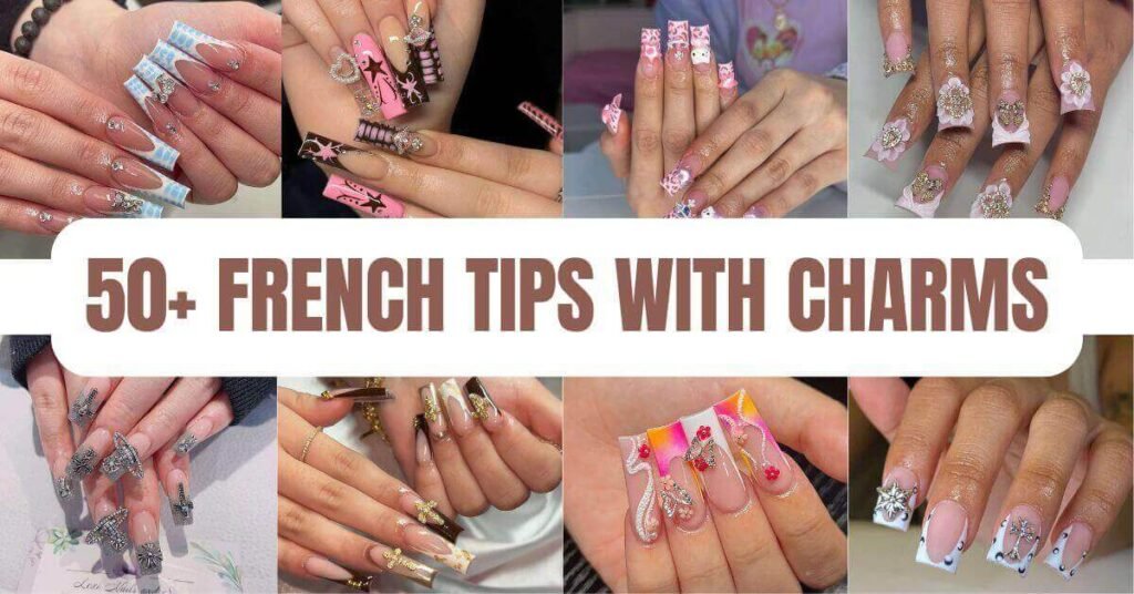 50+ French Tips with Charms That Add Sparkle and Style – FASHION SO SIMPLE