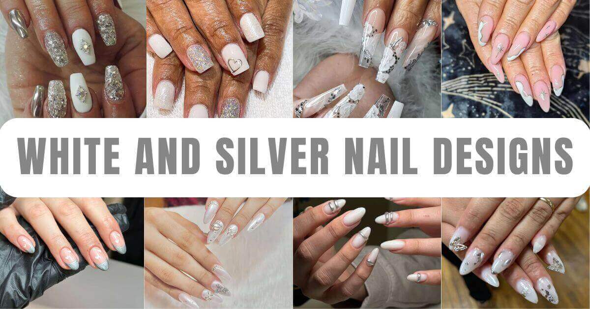 White and Silver Nail Designs