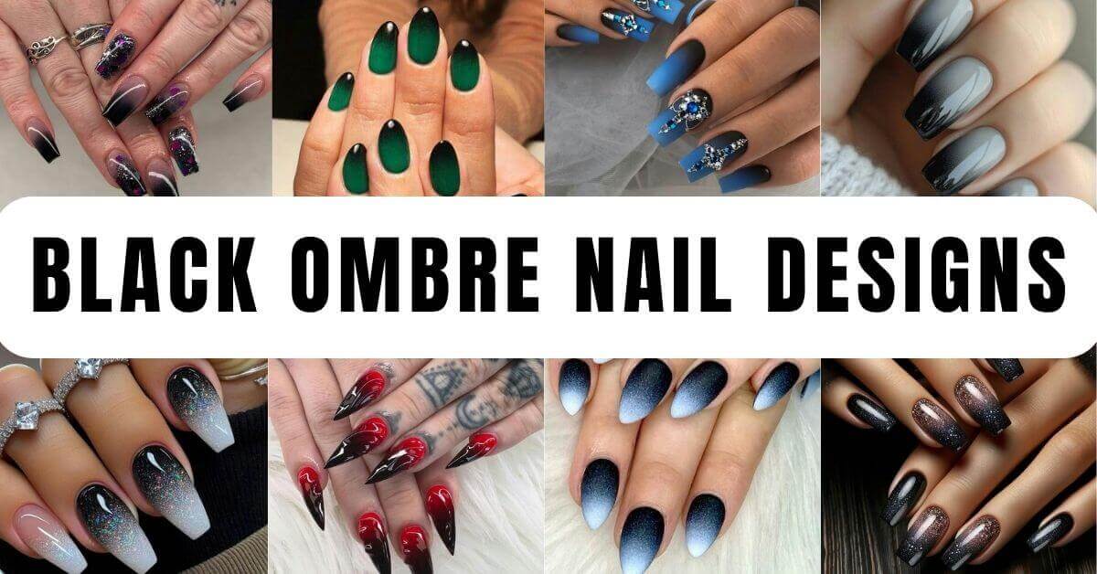 Black Ombre Nails
