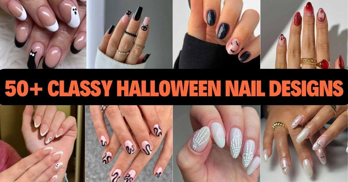 Classy Halloween Nails