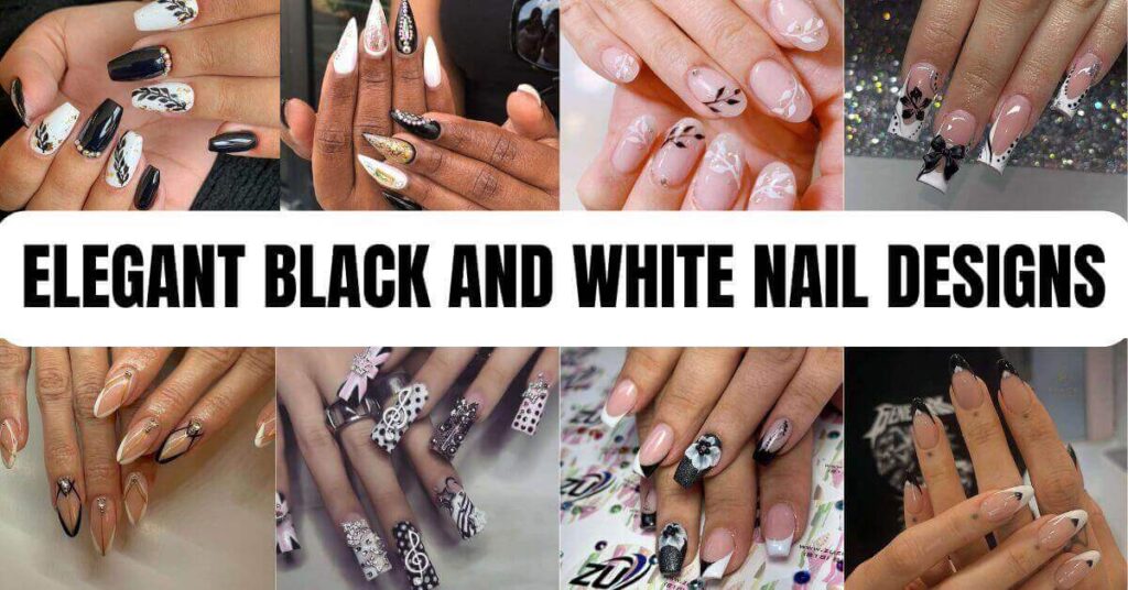 50+ Elegant Black and White Nail Designs for a Timeless Look – FASHION