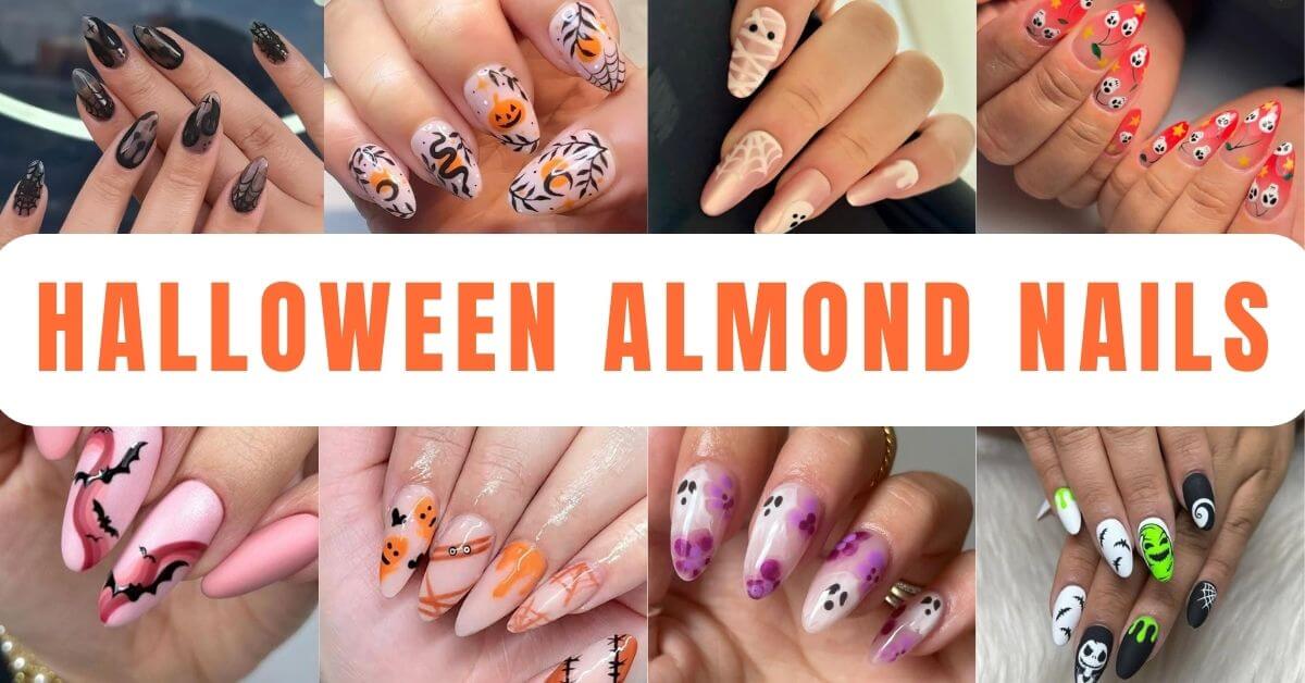 Halloween Almond Nails