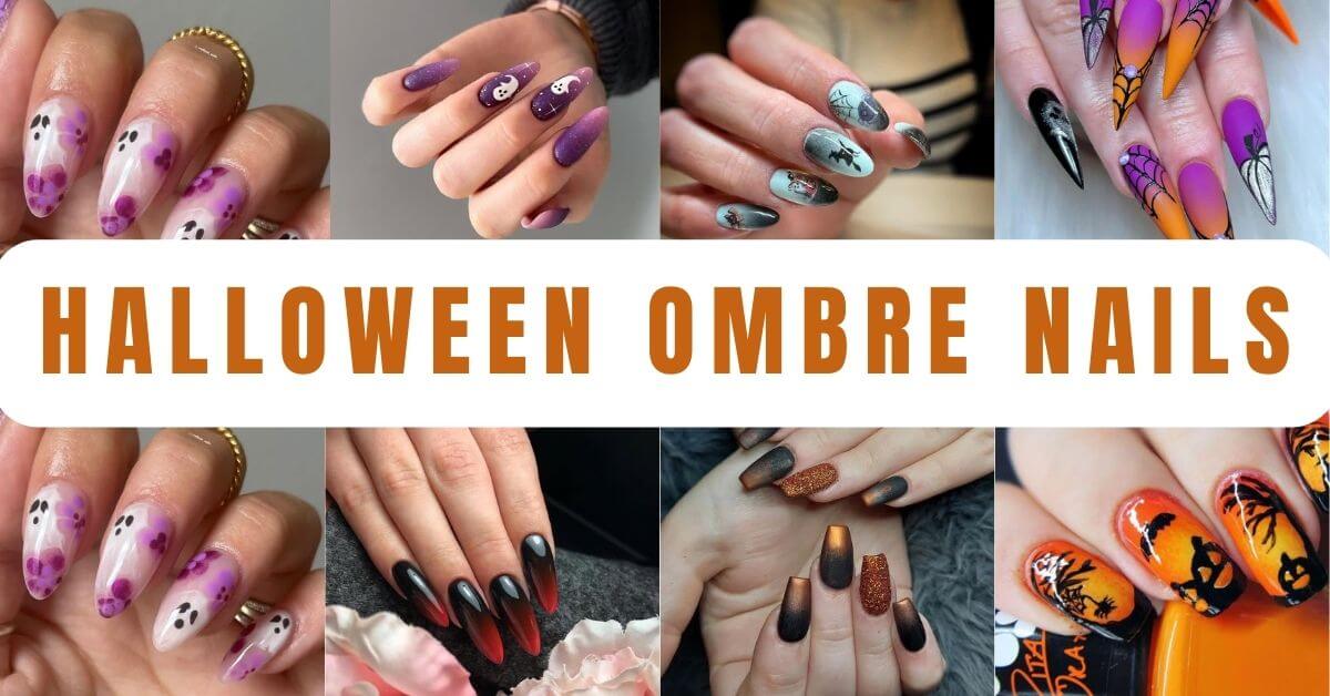 Halloween Ombre Nails