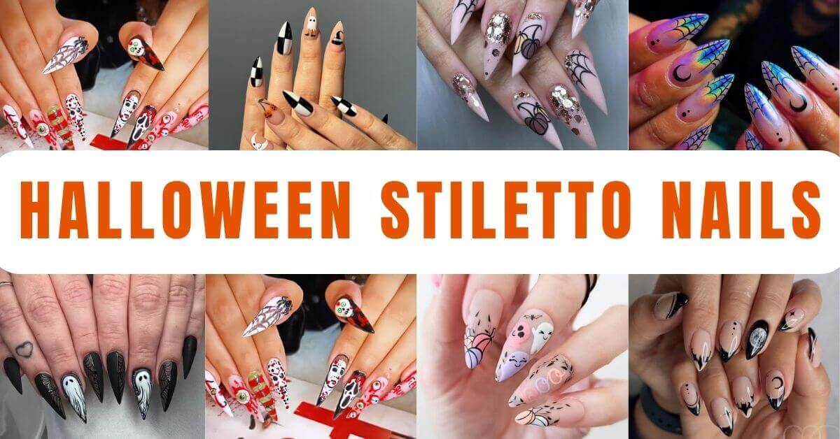 Halloween Stiletto Nails