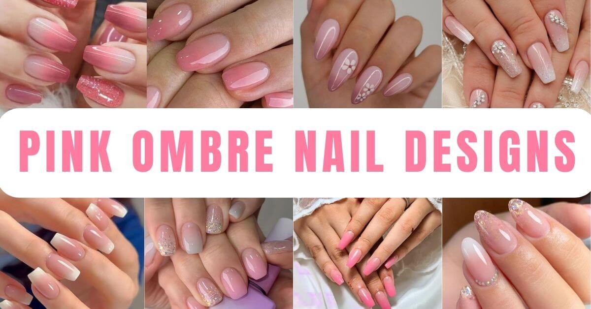 Pink Ombre Nails