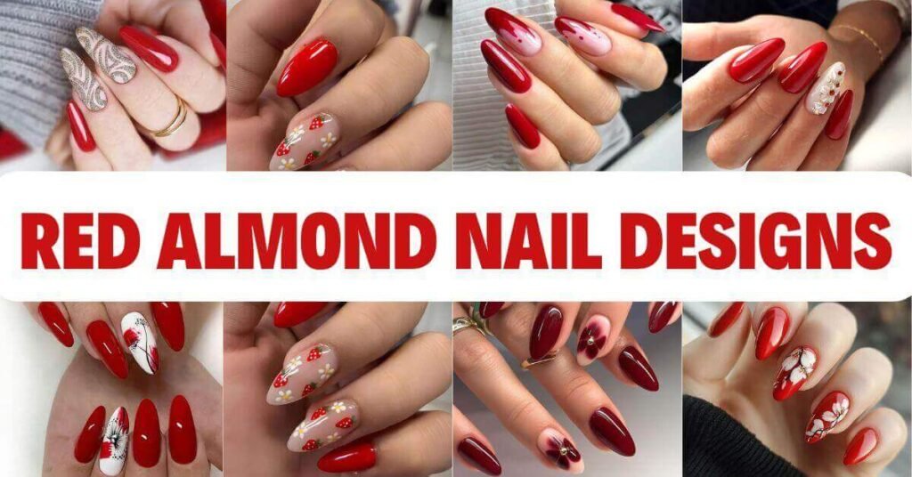 Stunning Red Almond Nails That Never Go Out of Style – FASHION SO SIMPLE