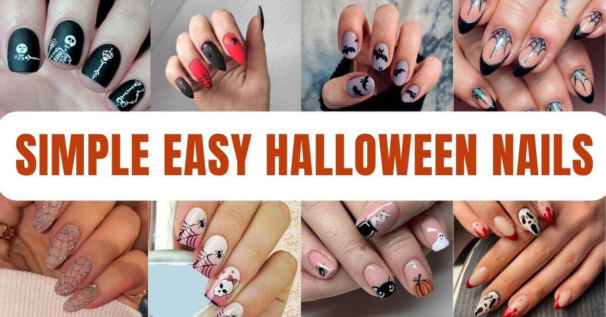 50+ Simple Easy Halloween Nails