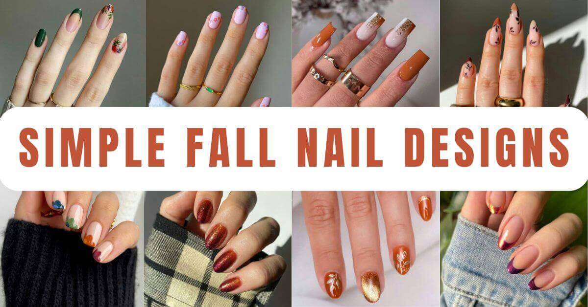 Simple Fall Nail Designs