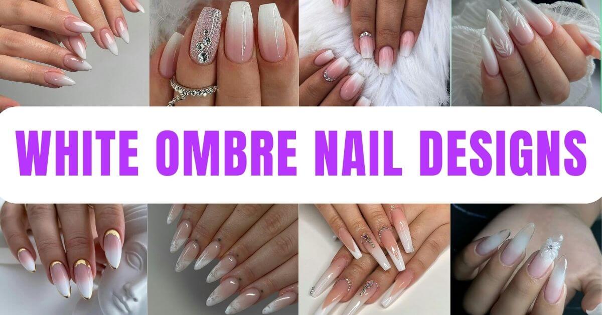 White Ombre Nails