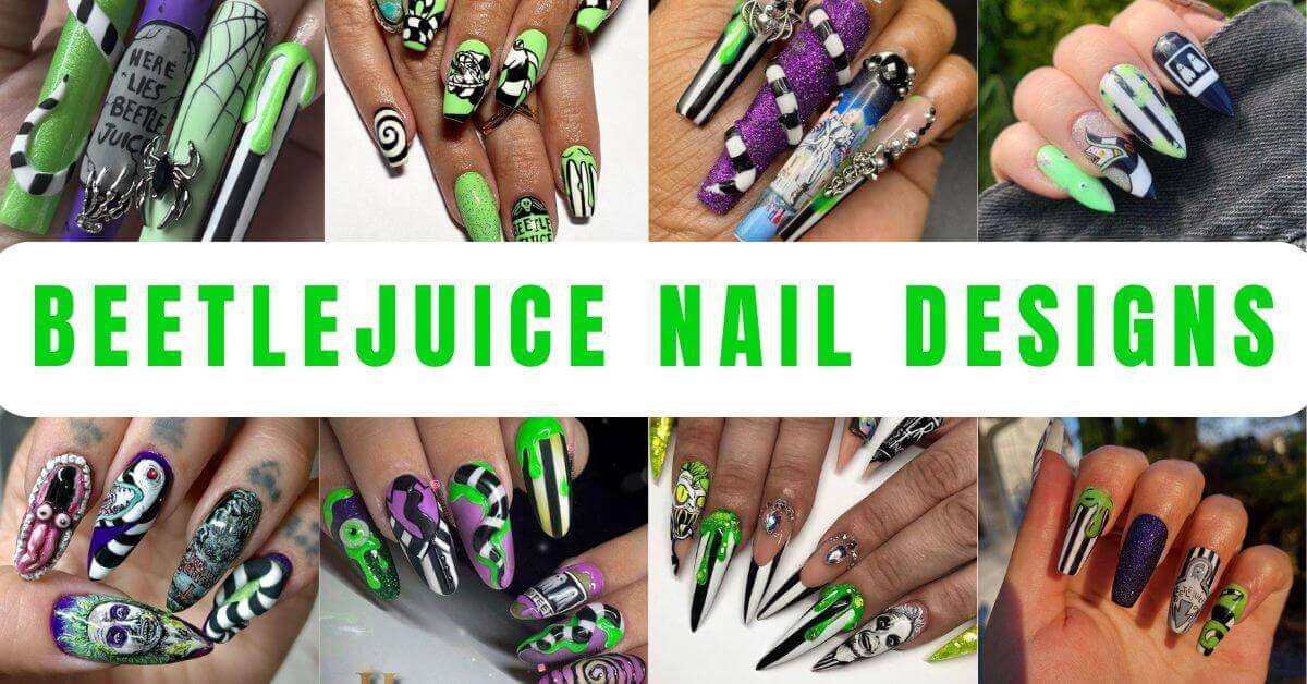 Beetlejuice Nails