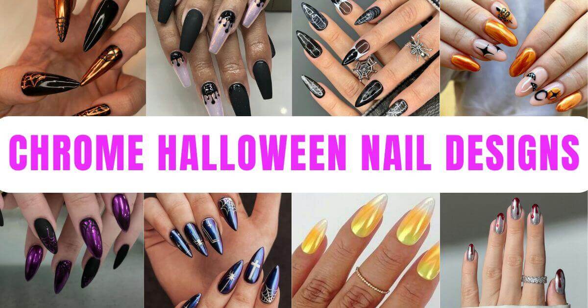 Chrome Halloween Nails
