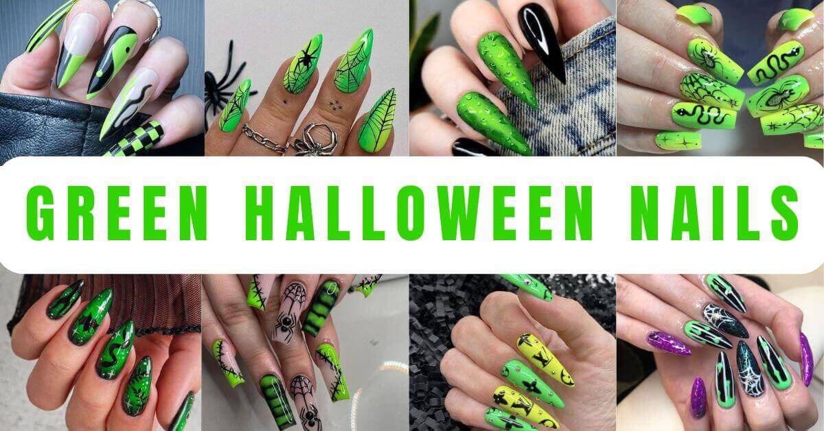 Green Halloween Nails