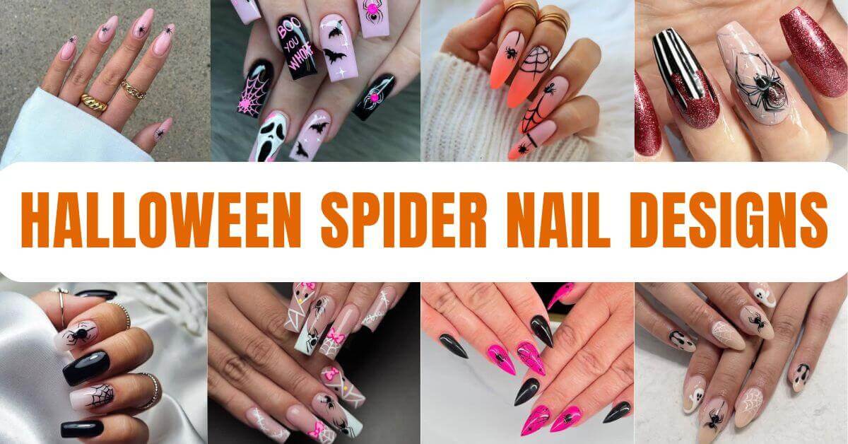 Halloween Spider Nails