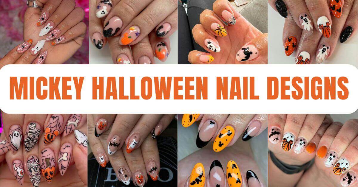 Mickey Halloween Nails