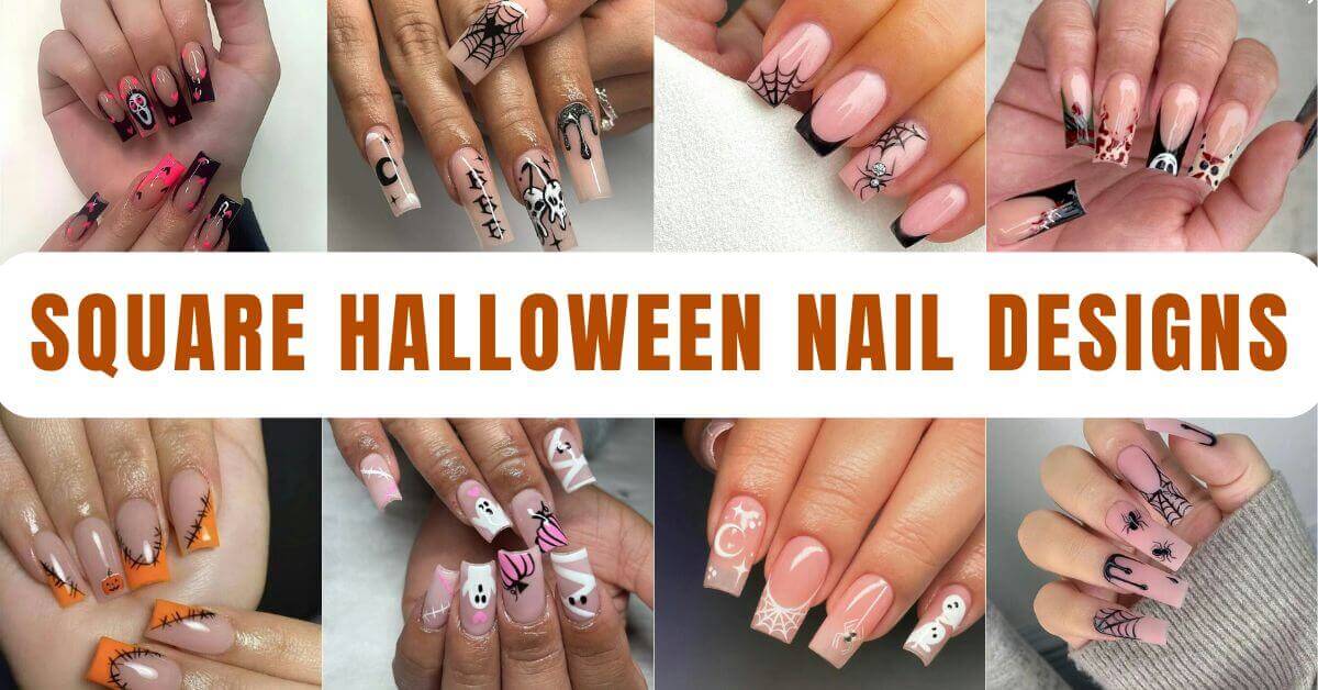 Square Halloween Nail Designs