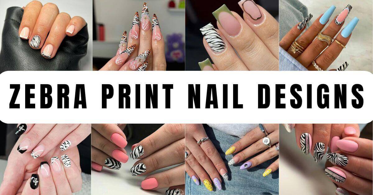 Zebra Print Nails