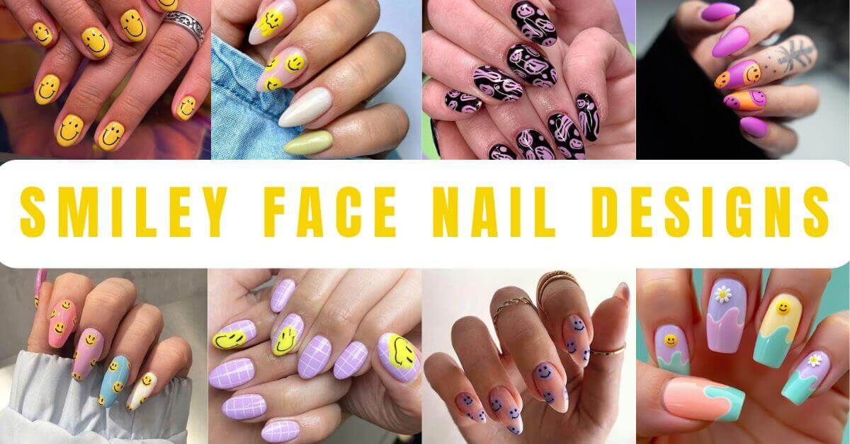 Smiley Face Nails