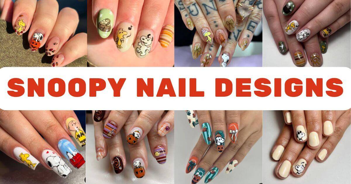 Snoopy Nail Designs