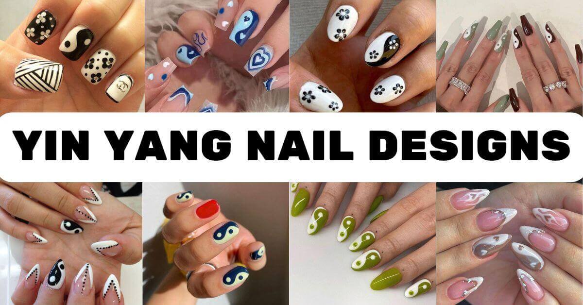 yin yang Nail Designs